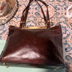 Patricia Nash Dark Brown Leather Shoulder Bag